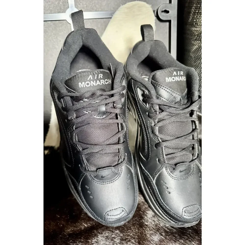 Nike Air Monarch 4 Triple Black Sneakers 415445-001